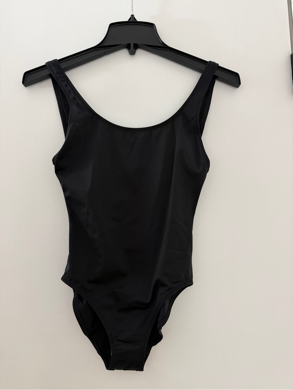 SOLID & STRIPED Black One-Piece Swimsuit